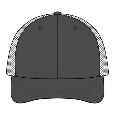 Digi Camo Snapback Trucker Cap in Black Digi/ Black