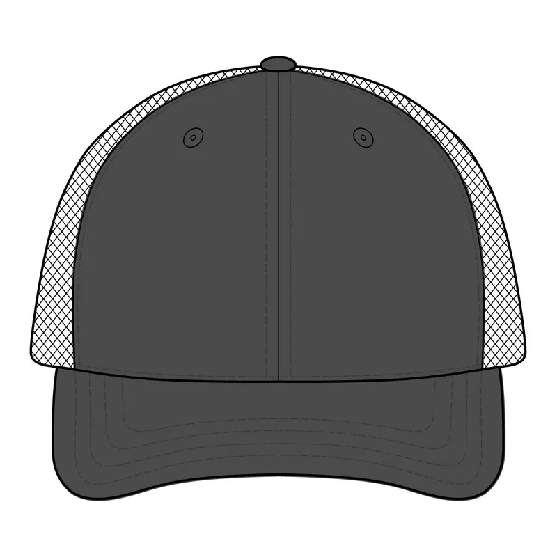 Digi Camo Snapback Trucker Cap in Black Digi/ Black