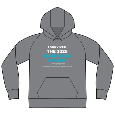 Unisex Raglan Hooded Sweatshirt in Gunmetal Heather/ Charcoal Heather