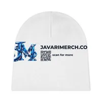 Baby Beanie (AOP) — White · One size