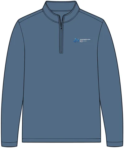 Breakwater 1/4-Zip Pullover in Dusk Blue