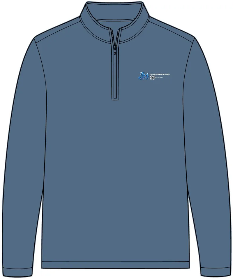 Breakwater 1/4-Zip Pullover in Dusk Blue