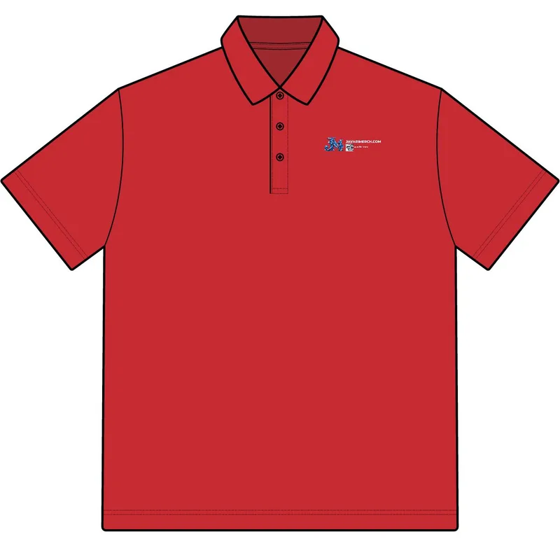 Men's Pima Piqué Polo in Red