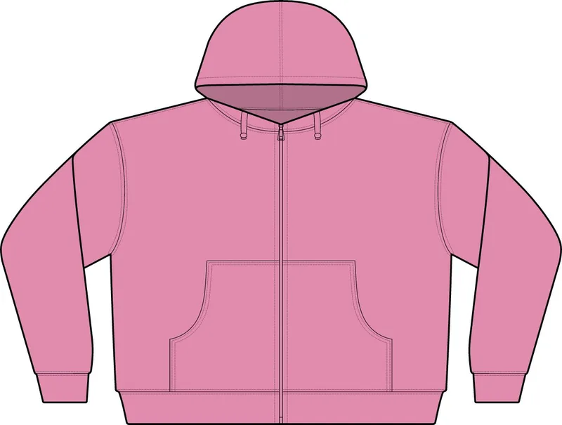 Women's Stella Ida Full-Zip Hooded Sweatshirt in Bubble Pink