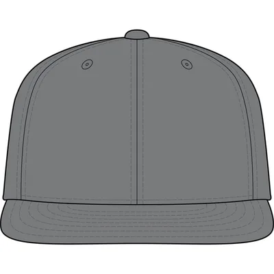 Retro High Profile Trucker Cap in Charcoal/ Black