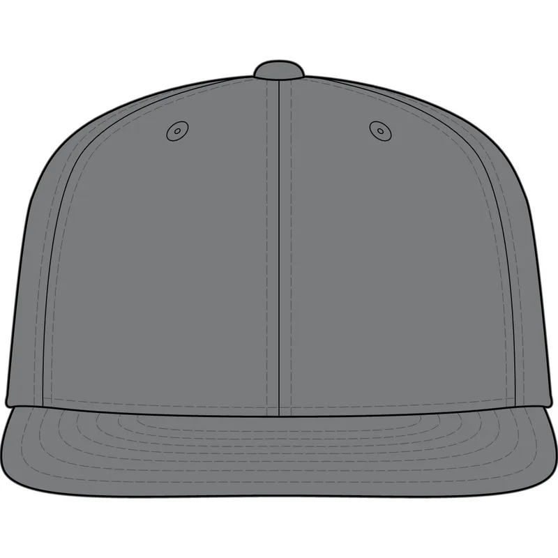 Retro High Profile Trucker Cap in Charcoal/ Black