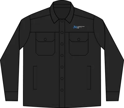 Soft Shell Shirt Jacket in Black