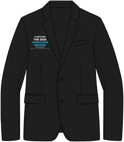Unisex Polyester Outerwear in Deep Black