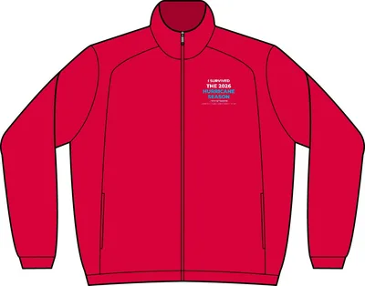 Full-Zip Wind Jacket in True Red
