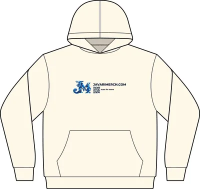 Unisex Avenue Midweight Hooded Sweatshirt in Ivory