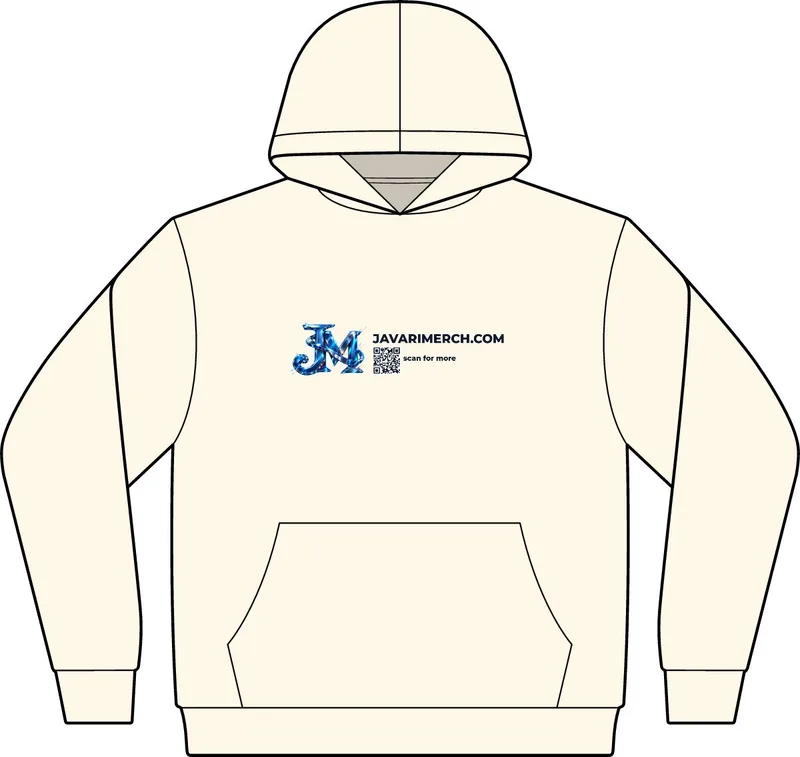 Unisex Avenue Midweight Hooded Sweatshirt in Ivory
