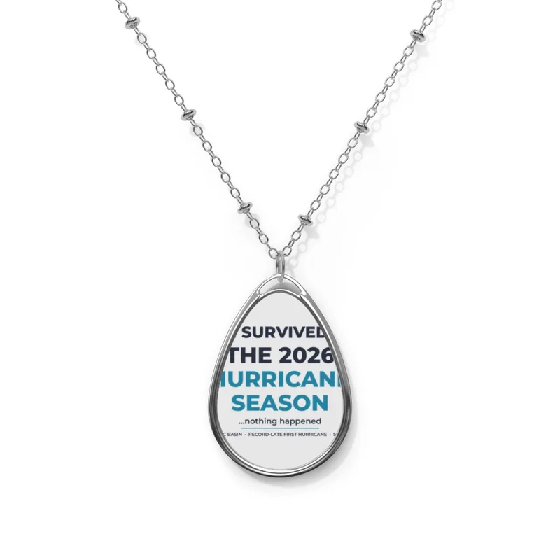 Oval Necklace in Silver