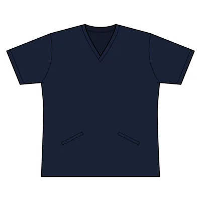 Women's Invincible V-Neck Stretch Scrub Top in Navy