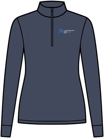 Women's Exchange 1.5 Long Sleeve 1/2-Zip in Dark Denim Heather