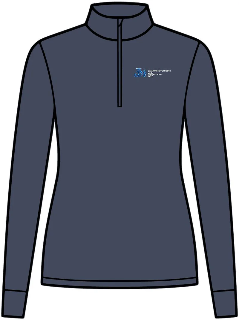 Women's Exchange 1.5 Long Sleeve 1/2-Zip in Dark Denim Heather