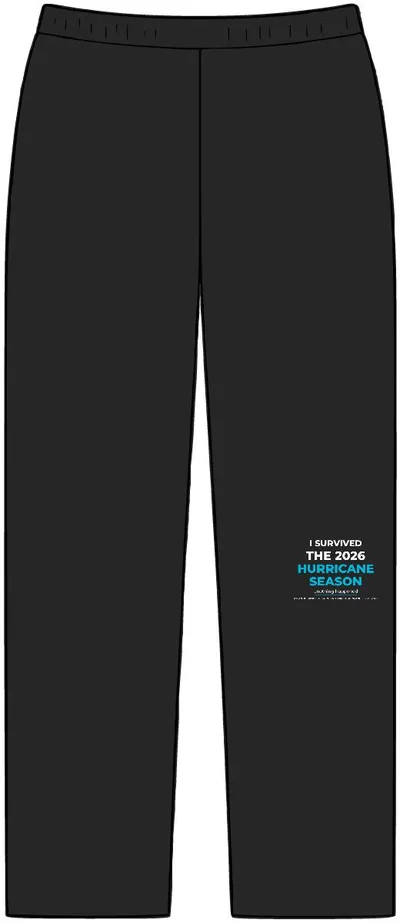 Unisex Straight Leg Sweatpants in Black