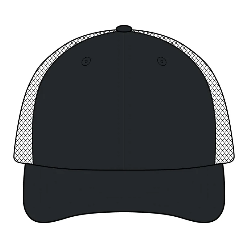 Eco Trucker Cap in Black/ Oyster