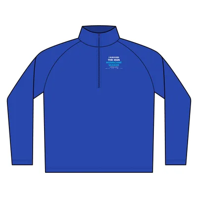 Sport-Wick Textured 1/4-Zip Pullover in True Royal