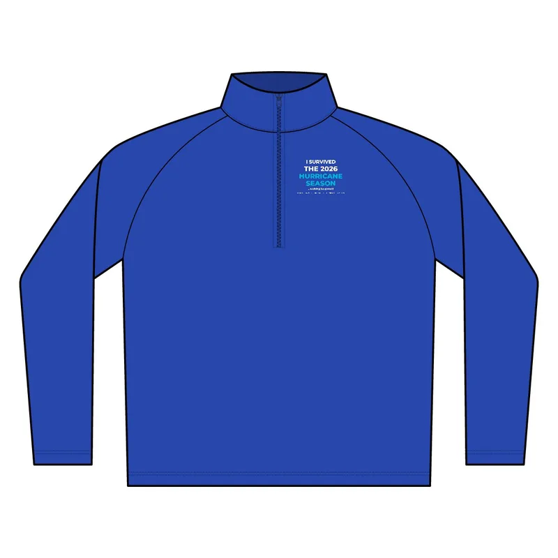 Sport-Wick Textured 1/4-Zip Pullover in True Royal