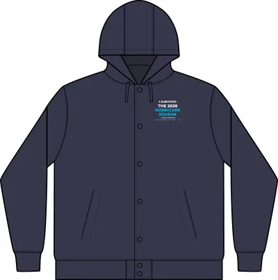 Insulated Letterman Jacket in True Navy/ Vintage Heather