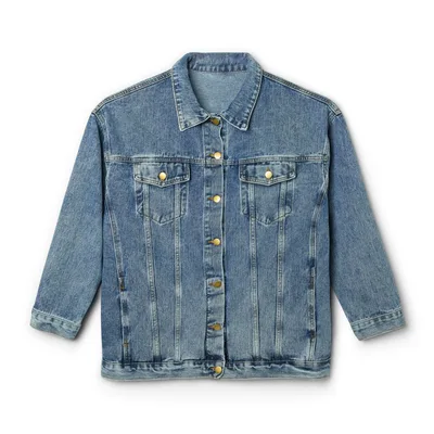 Women's Denim Jacket in Medium Denim Wash