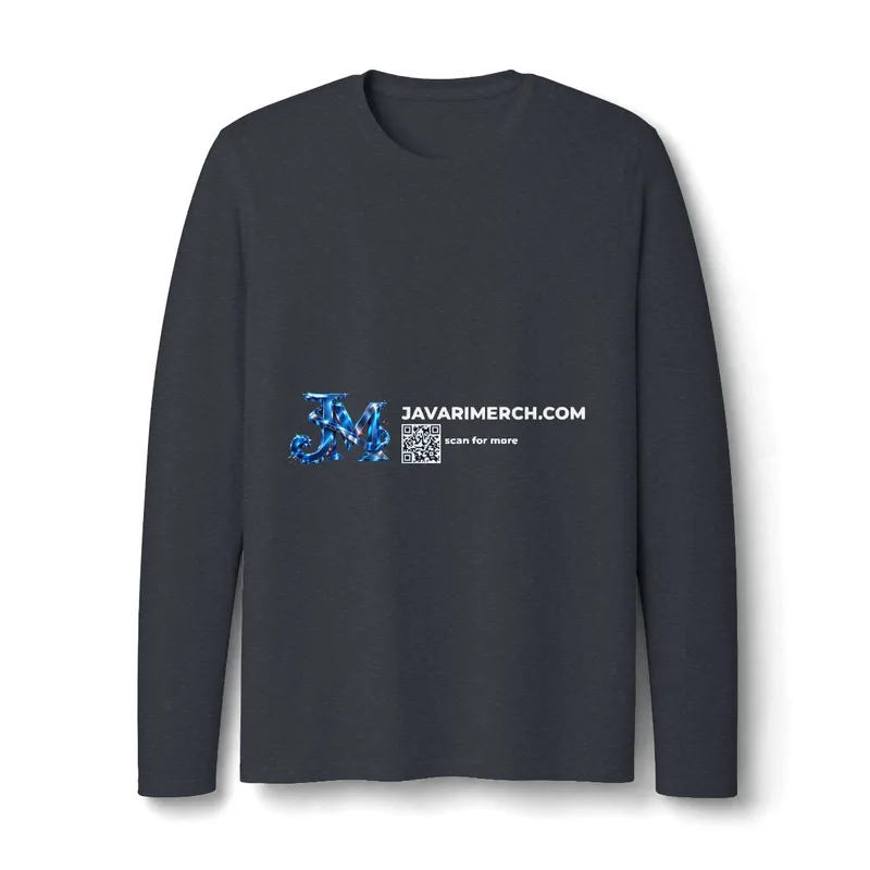 Perfect Weight CVC Long Sleeve Tee in Heathered Navy
