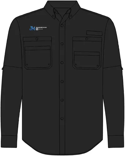 Men's Kitty Hawk Performance Fishing Shirt in Black