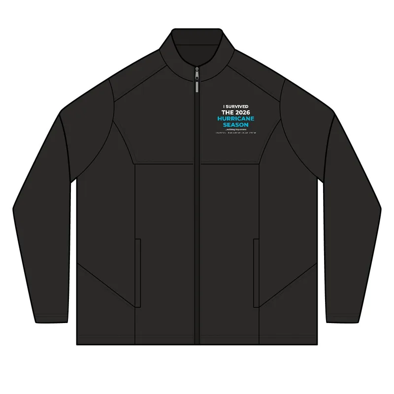 Men's Techno Lite Three-Layer Knit Tech-Shell in Black