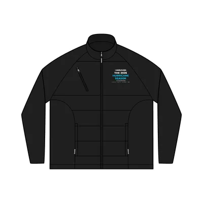 Hybrid Soft Shell Jacket in Deep Black