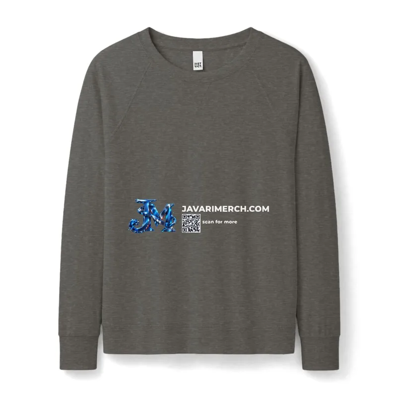 Women's Featherweight French Terry Long Sleeve Crewneck in Washed Coal