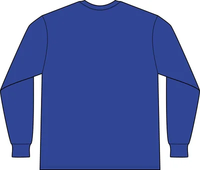 Unisex Long Sleeve T-Shirt in Deep Royal