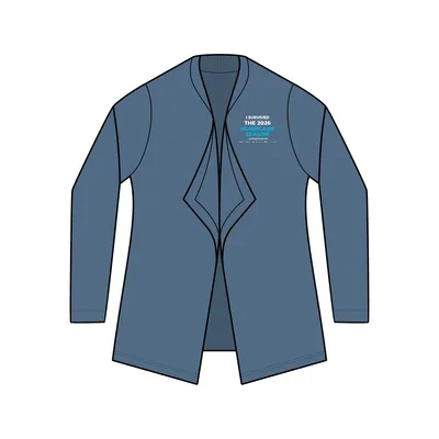 Women's Breakwater Open Cardigan in Dusk Blue
