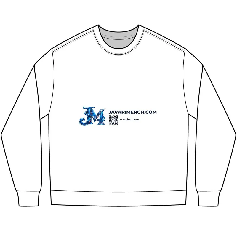 Unisex Heavyweight Long Sleeve Tee in White