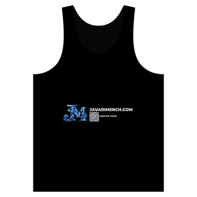 Unisex Heather CVC Tank in Solid Black Blend
