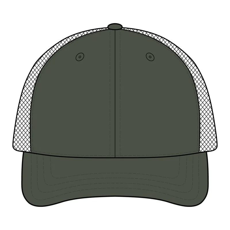 Rogue Wide Set Mesh Cap in Khaki
