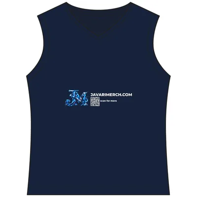 Women's Club Sleeveless V-Neck in True Navy/ White