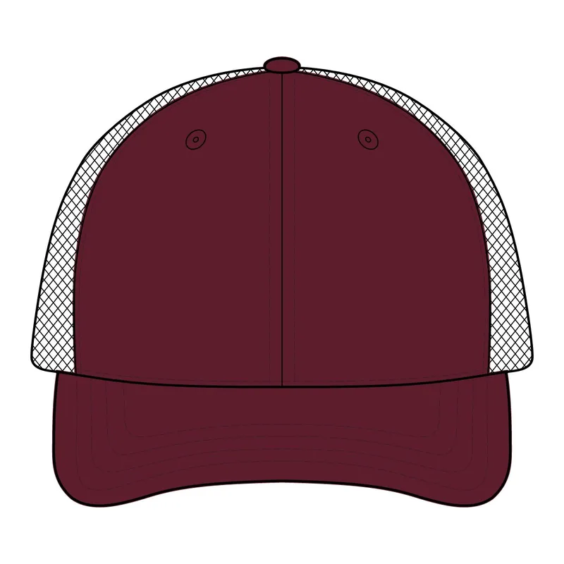 Trawler Cap in Dark Maroon/ Stone