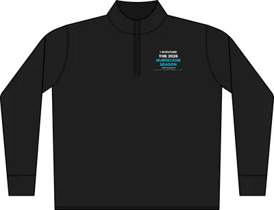 Wearever Signature Double Pique 1/4-Zip in Deep Black