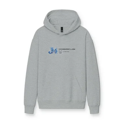 V.I.T. Heavyweight Fleece Hoodie in Light Heather Grey