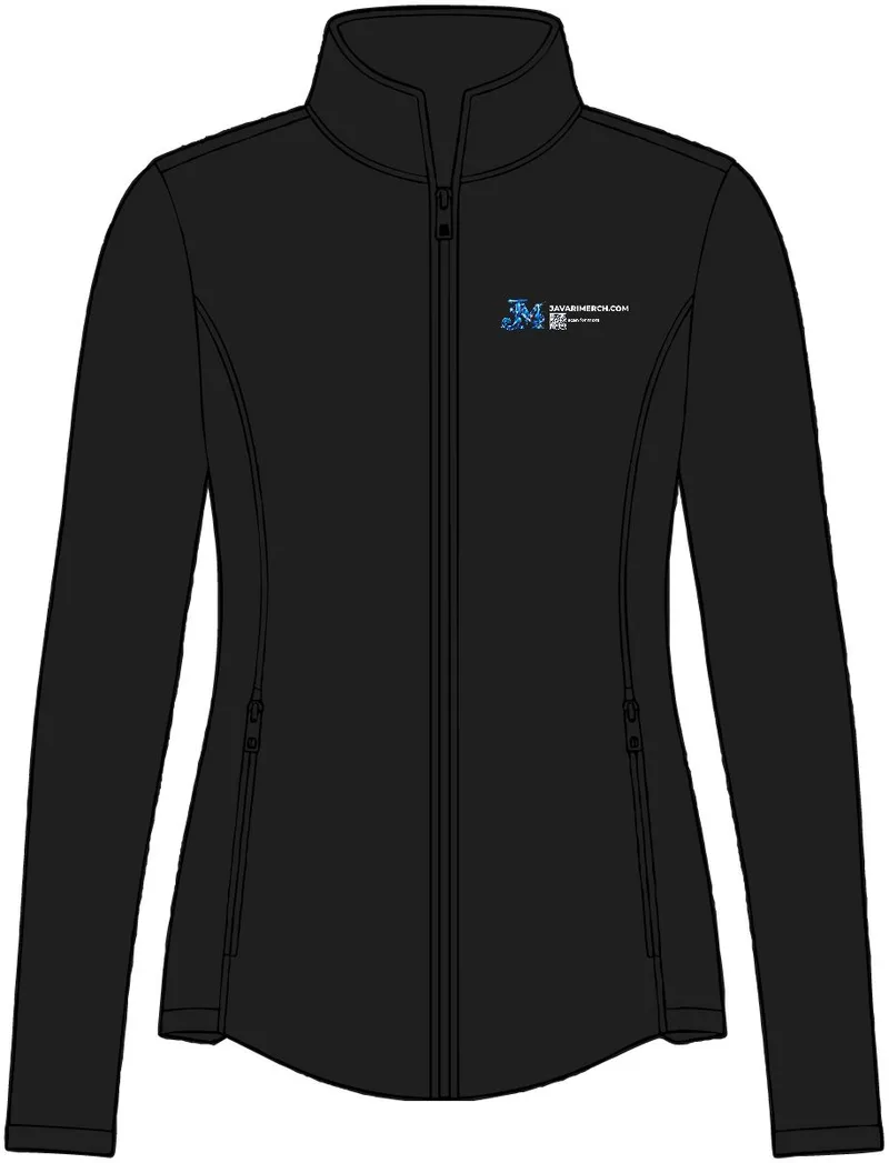 Women's Collective Smooth Fleece Jacket in Deep Black
