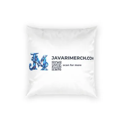 Poly Velvet Pillow in White