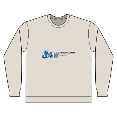 Men's Cotton Polyester Crewneck Sweatshirt in Oatmeal