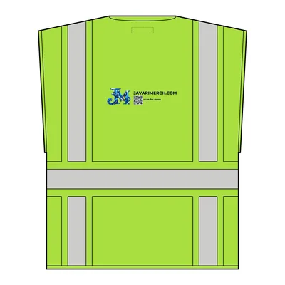 Unisex Multi-Pocket Vest in Lime