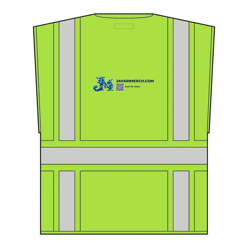 Unisex Multi-Pocket Vest in Lime