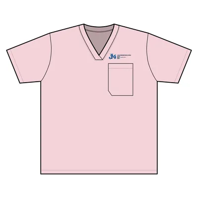 Women's Limitless V-Neck Stretch Scrub Top in Calm Pink