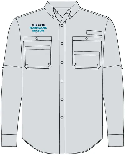 Men's Kitty Hawk Performance Fishing Shirt in Aluminum