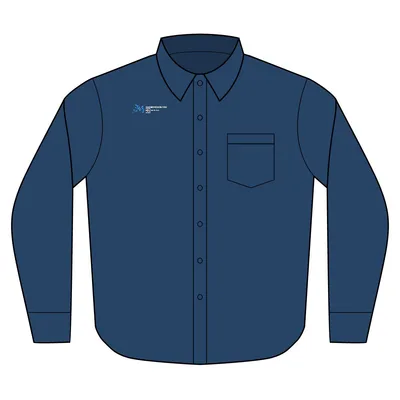 Long Sleeve Value Denim Shirt in Ink Blue