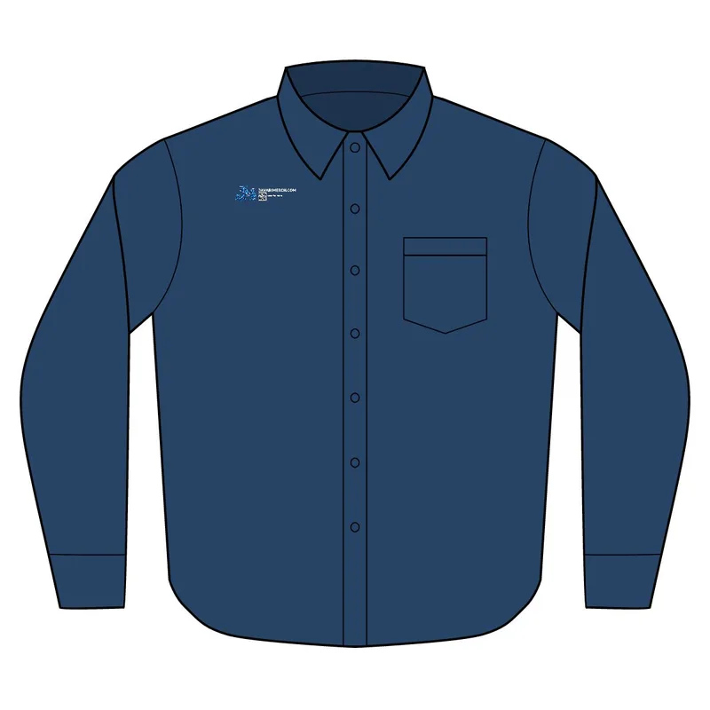 Long Sleeve Value Denim Shirt in Ink Blue
