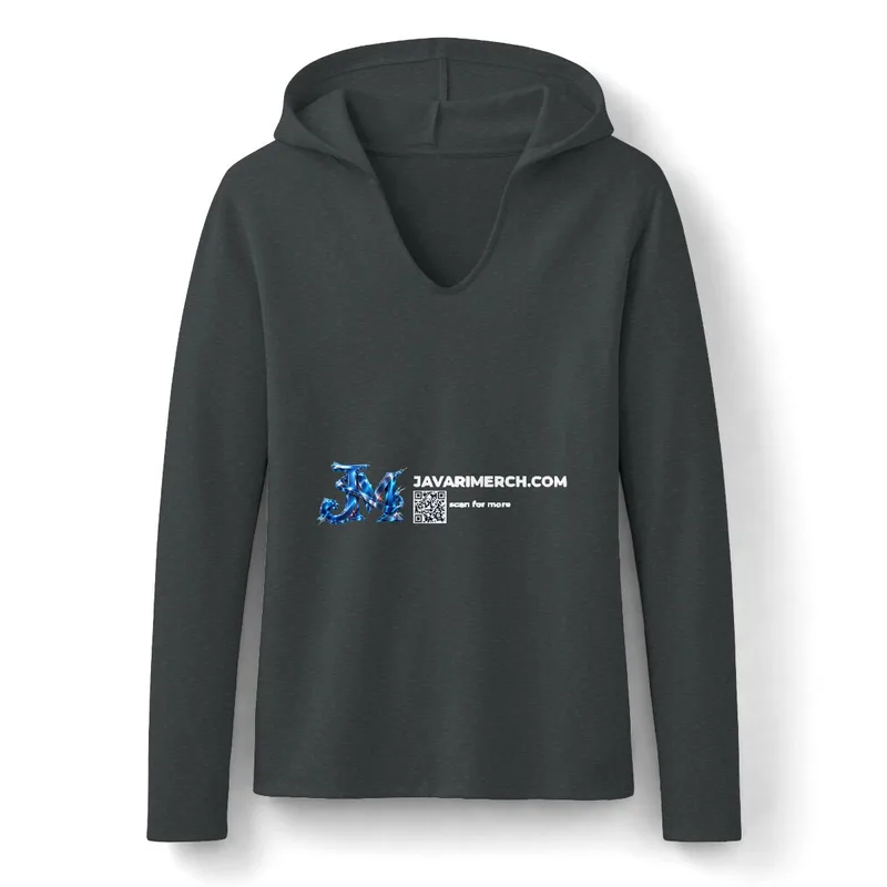 Women's Perfect Tri Long Sleeve Hoodie in Black Frost