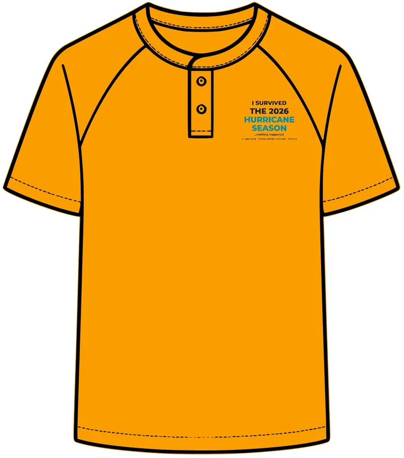 Men's Attain Two-Button Jersey in Gold